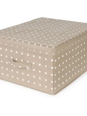 Skládací úložná krabice - karton box Compactor Rivoli 40 x 50 x v.25 cm, hnědá Značkový