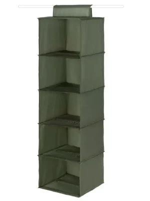 Závěsný organizér na boty a prádlo Compactor Greentex 30 x 30 x 105 cm, khaki zelená Hit Sezóny