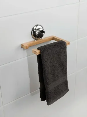 Bambusový držák na toaletní papír / ručníky Compactor Bestlock SPA Bamboo - bez vrtání Sleva