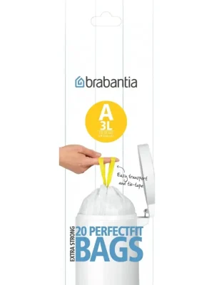 Speciální Cena Brabantia PerfectFit pytle do koše 3 L (A) - 20 ks sáčků v roli, 12 µm