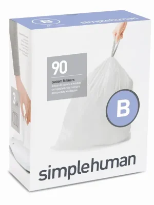 Sáčky do odpadkového koše 6 L, Simplehuman typ B, zatahovací, 3 x 30 ks ( 90 sáčků ) Nová Kolekce