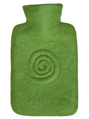 Termofor Hugo Frosch Classic Spiral, plstěný obal z 100 % ovčí merino vlny, zelený Levný