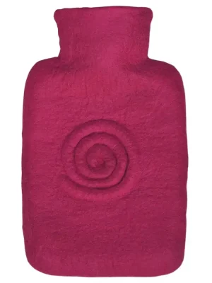 Termofor Hugo Frosch Classic Spiral, plstěný obal z 100 % ovčí merino vlny, fialový Speciální Cena
