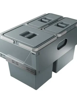 Vestavný odpadkový koš Elletipi BLOCK U-SINK 2.0, 18+12+12 L, PBR B3560B Sleva