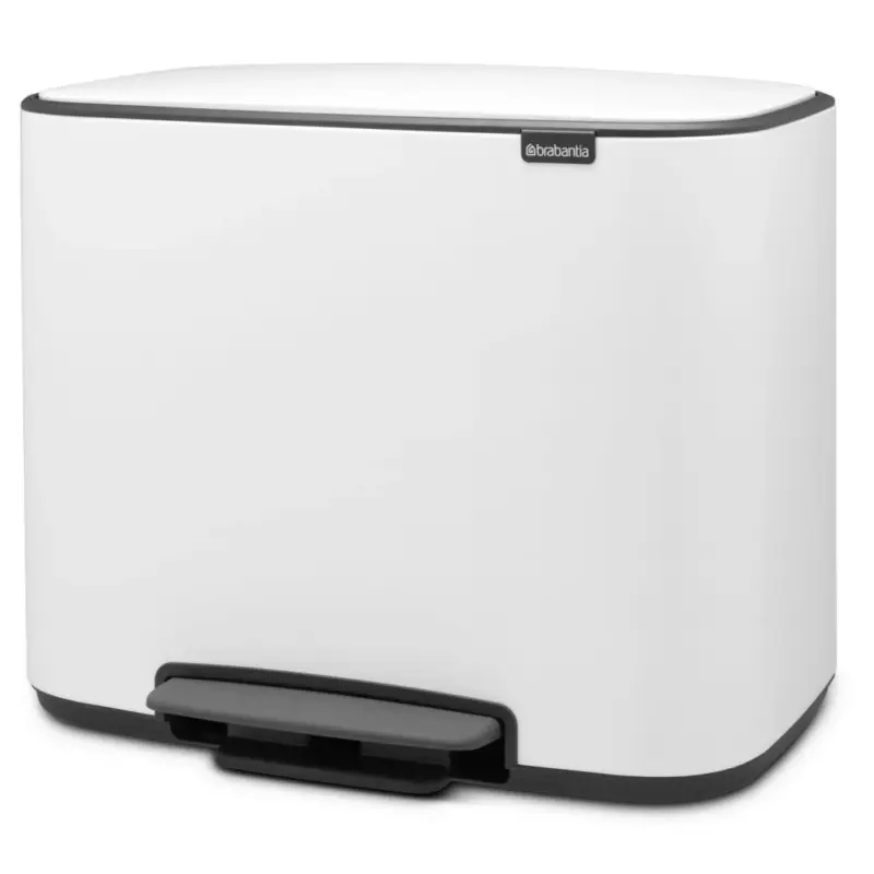 Bo pedálový odpadkový koš Brabantia - 36 L, bílá Must-Have