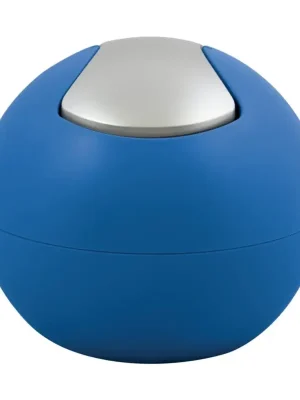 Časově Omezené Spirella mini výklopný odpadkový koš BOWL MATT, matný modrý, plast, 1 L