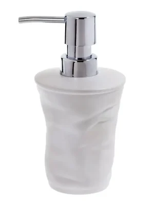 Časově Omezené Spirella dávkovač mýdla CRACK, bílý, keramika, 520 ml