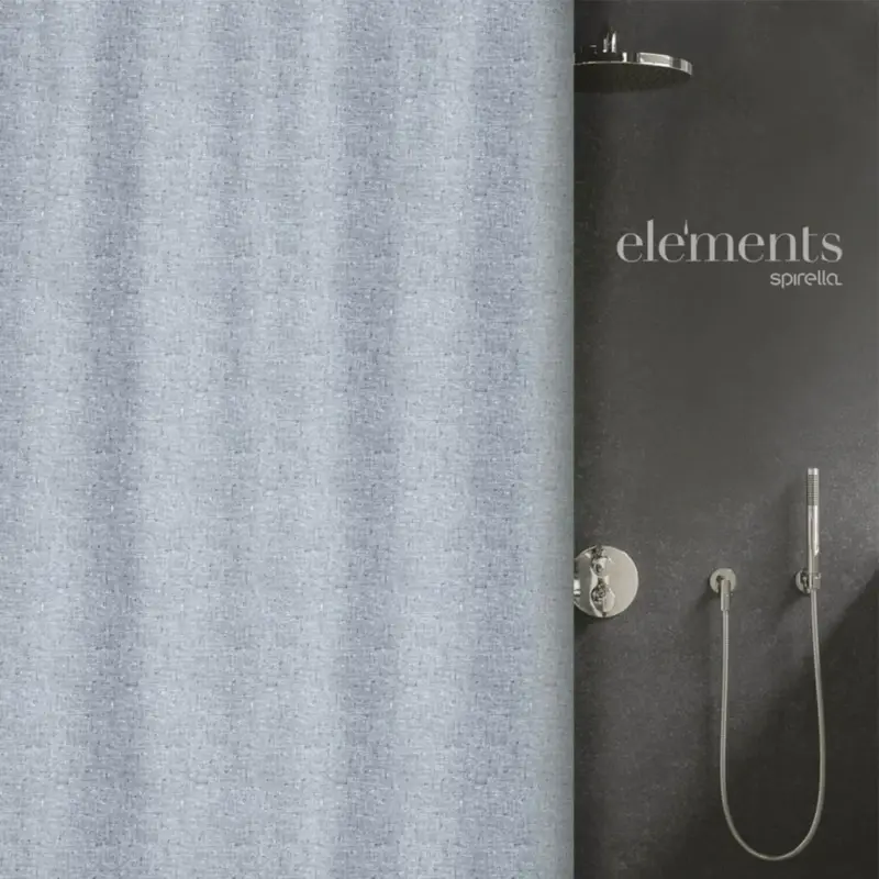 Must-Have Elements by Spirella sprchový závěs ILO, šedý, 240 x 180 cm, polyester