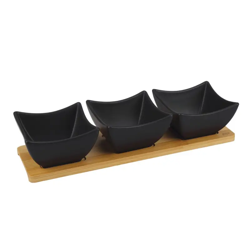 Autentický Orion Servírovací misky s tácem BLACK set