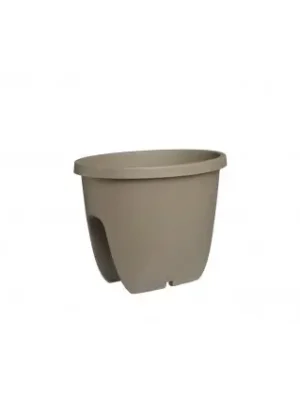 Oblíbený Květináč Balconia OVI na zábradlí 30 cm taupe