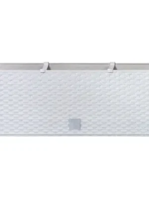 Truhlík samozavlažovací 51,4x19x18,6cm, 17 l, ratan bílá Jen Po Omezenou Doba