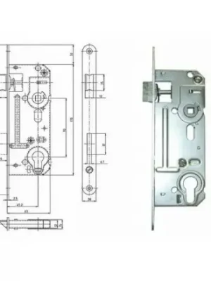 Objednat Nyní Zámek zadlabací vložkový 63 mm 02-06 P/L, 90/60 Zn, HOB02-06
