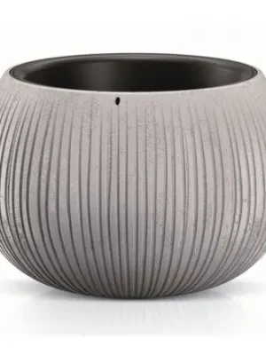 Bezpečná Platba Květináč s vkladem BETON BOWL šedý 14,4 cm Prosperplast DKB150