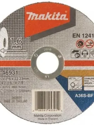 Cenová Bomba Řezný kotouč 125x1.6x22 nerez Makita B-46931