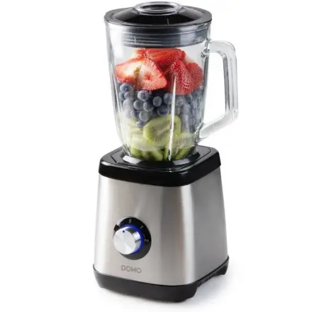 Stolní mixér se skleněnou nádobou - 1000 W - DOMO DO1133BL Zlevněný