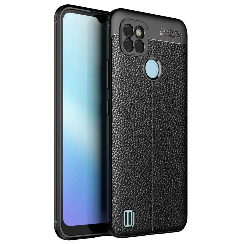 Poslední Šance Litchi odolný gelový obal na mobil Realme C21Y/C25Y - černý