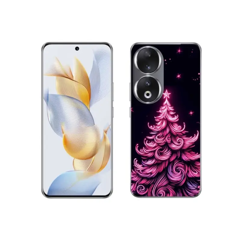 Gelový kryt mmCase na Honor 90 - neonový vánoční stromek 2 Jen Po Omezenou Doba