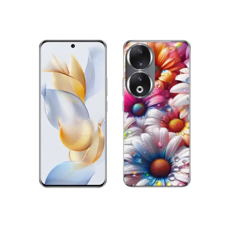 Sleva Gelový kryt mmCase na Honor 90 - barevné kopretiny