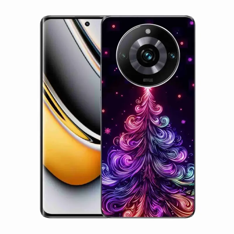 Nakupujte Hned Gelový kryt mmCase na Realme 11 Pro/11 Pro+ - neonový vánoční stromek 1
