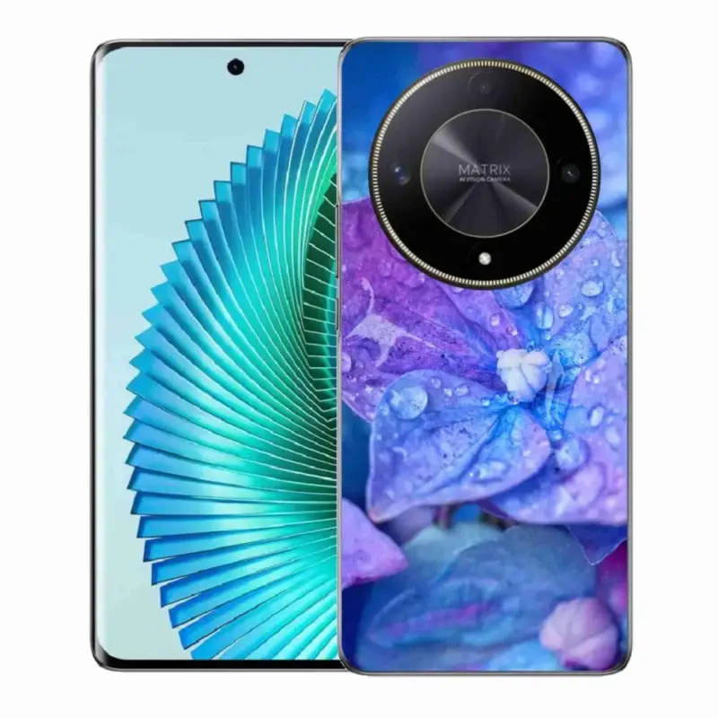 Tovární Cena Gelový kryt mmCase na Honor Magic 6 Lite 5G - fialový květ