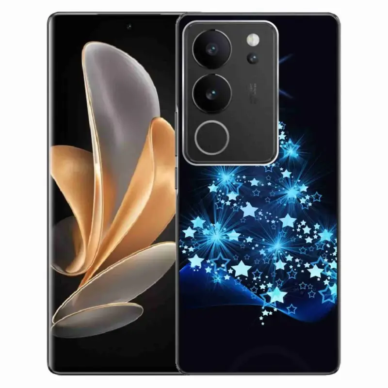 Omezená Nabídka Gelový kryt mmCase na Vivo V29 5G - vánoční stromek