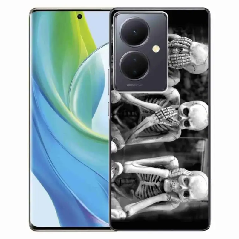 Gelový kryt mmCase na Vivo V29 Lite 5G - kostlivci Nejlepší Volba