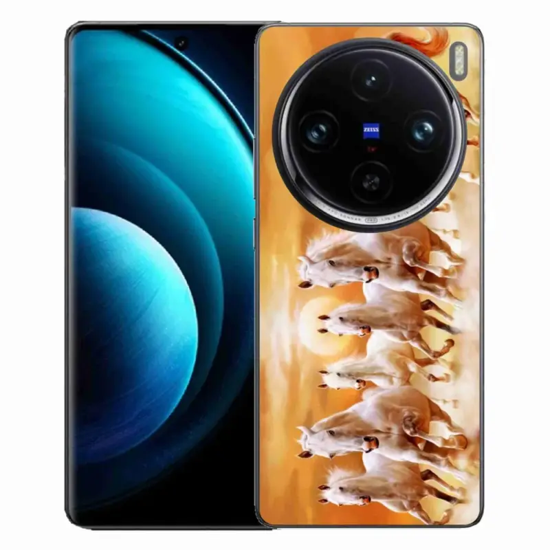 Oblíbený Gelový obal mmCase na Vivo X100 Pro 5G - koně 2