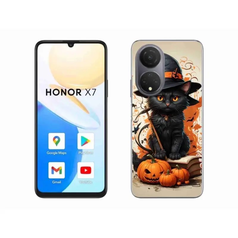 Gelový kryt mmCase na Honor X7 - kocour čaroděj Hit Sezóny