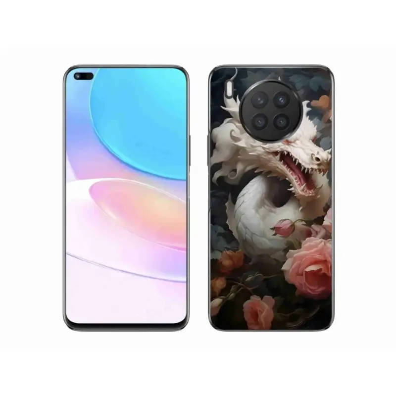 Top Prodej Gelový kryt mmCase na Honor 50 Lite - bílý drak
