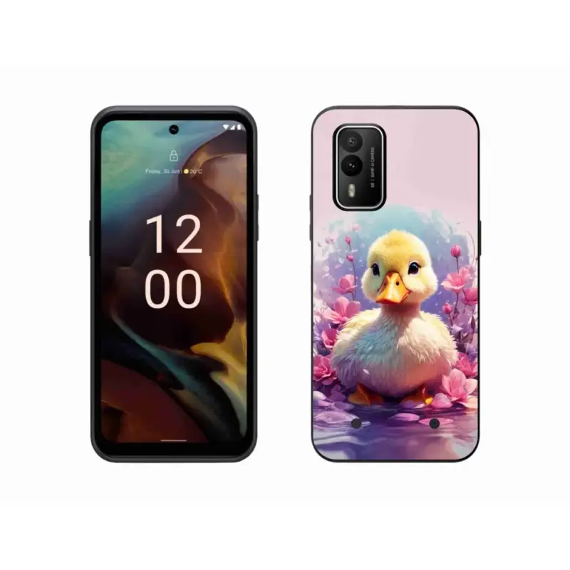 Oblíbený Gelový kryt mmCase na Nokia XR21 - kachnička