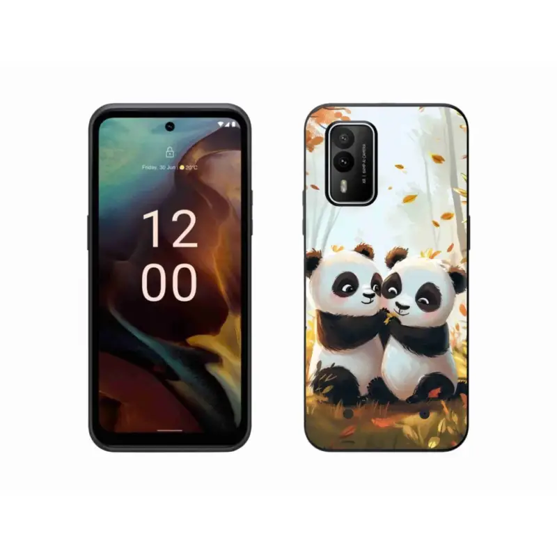 Novinka Gelový kryt mmCase na Nokia XR21 - pandy