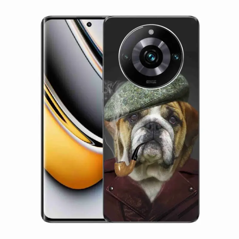 Super Cena Gelový kryt mmCase na Realme 11 Pro/11 Pro+ - pes s fajfkou