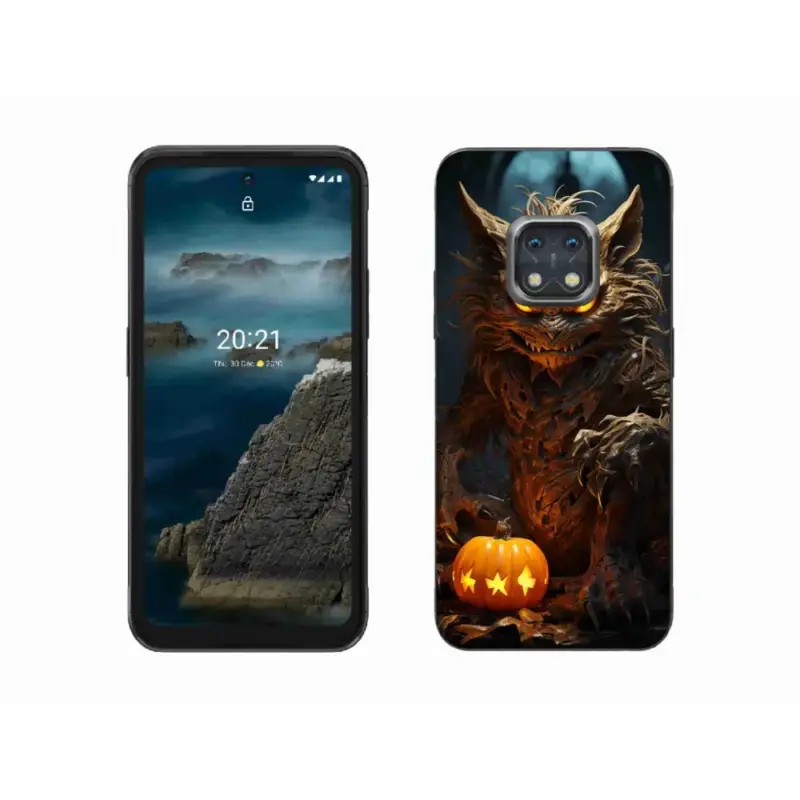 Gelový kryt mmCase na Nokia XR20 - halloweenská příšera Sleva