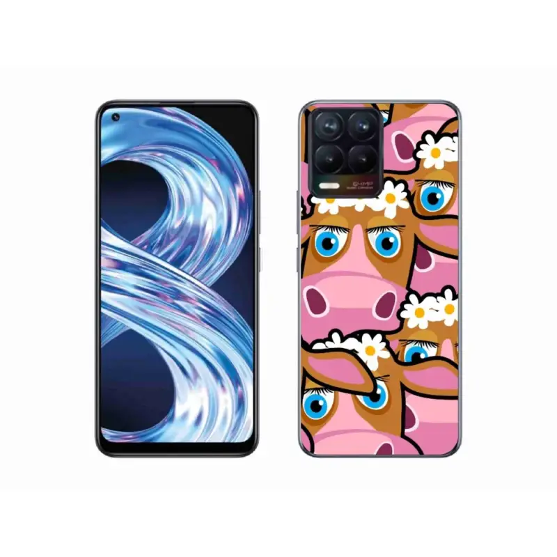 Gelový kryt mmCase na Realme 8 Pro - kreslené kravičky Ihned K Objednání