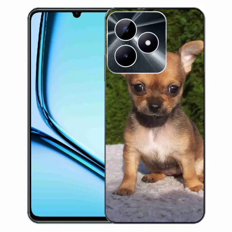 Gelový obal mmCase na Realme Note 50 - čivava 3 Poslední Šance