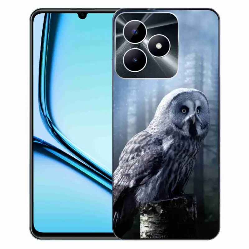 Gelový kryt mmCase na Realme Note 50 - sova Levný