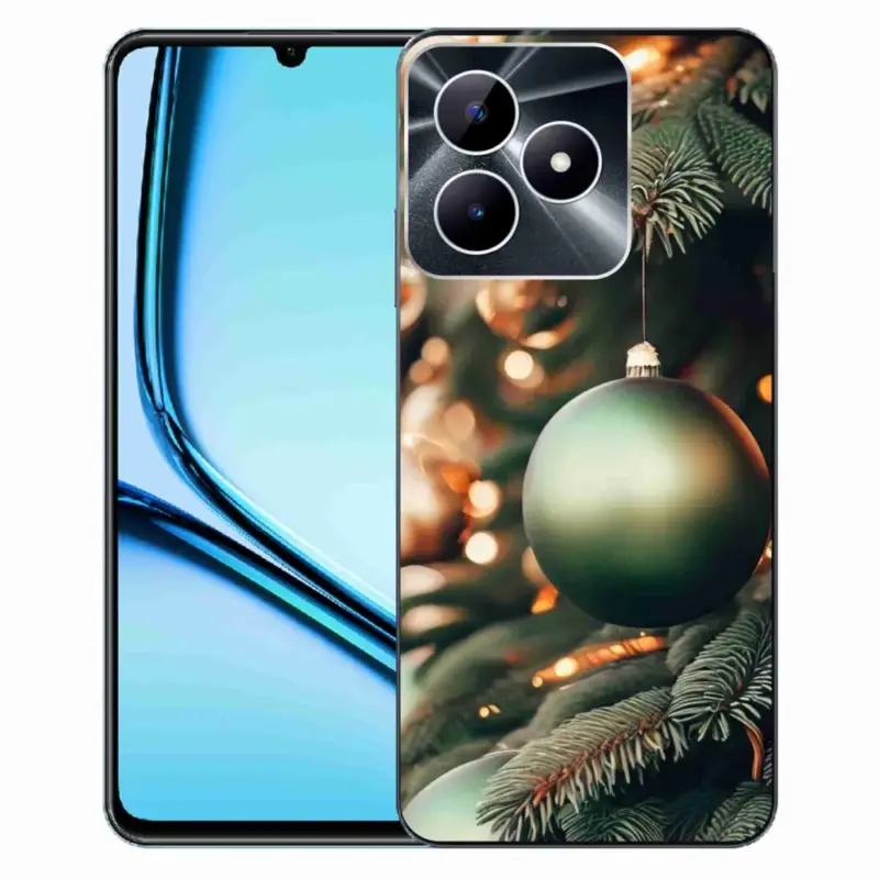 Levný Gelový kryt mmCase na Realme Note 50 - vánoční ozdoby 1