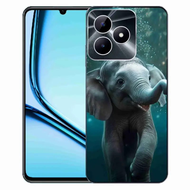 Gelový kryt mmCase na Realme Note 50 - slůně pod vodou Sleva