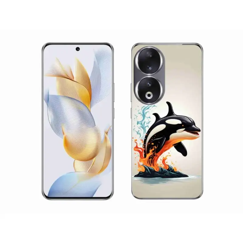Levný Gelový kryt mmCase na Honor 90 - kosatka