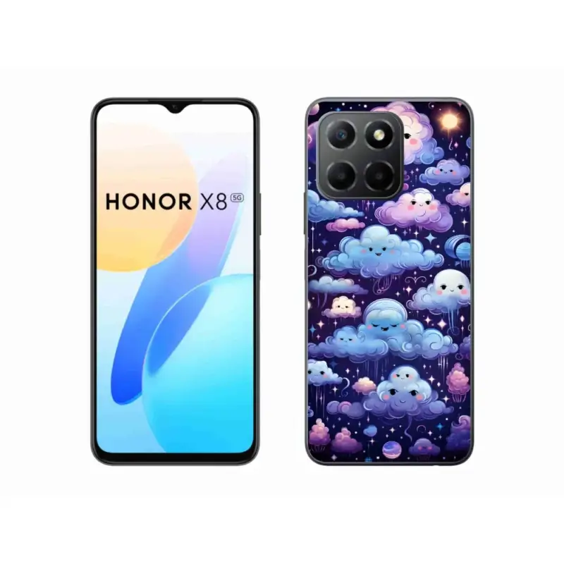 Gelový kryt mmCase na Honor X8 5G - mráčky Víkendová Akce