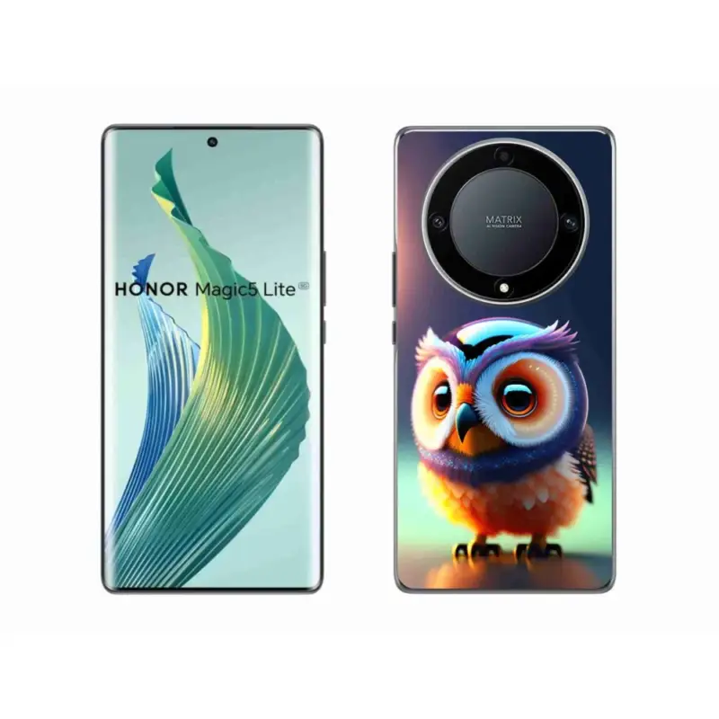 Levný Gelový kryt mmCase na Honor Magic 5 Lite 5G - sovička
