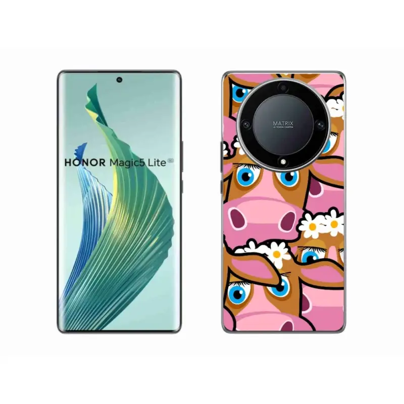 Gelový kryt mmCase na Honor Magic 5 Lite 5G - kreslené kravičky Rychlé Dodání