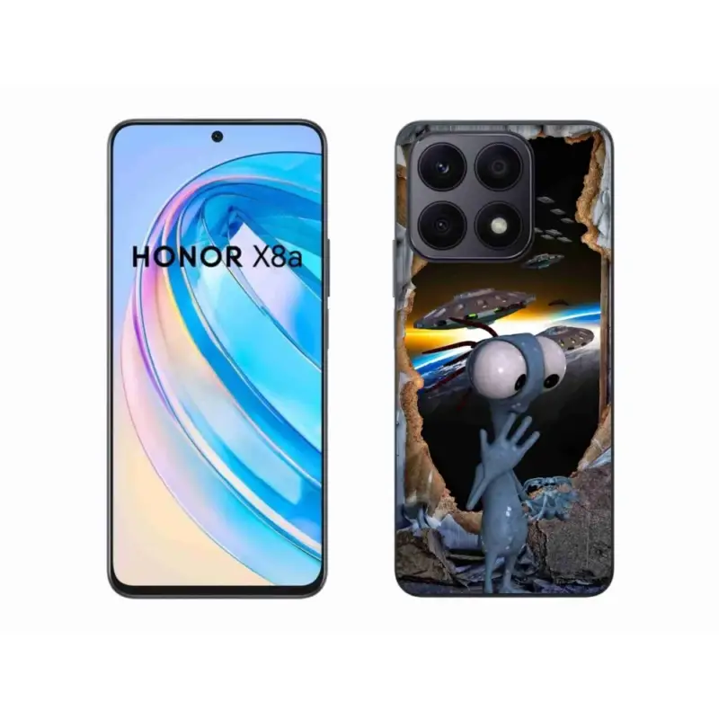 Bezpečná Platba Gelový kryt mmCase na Honor X8a - mimozemšťan