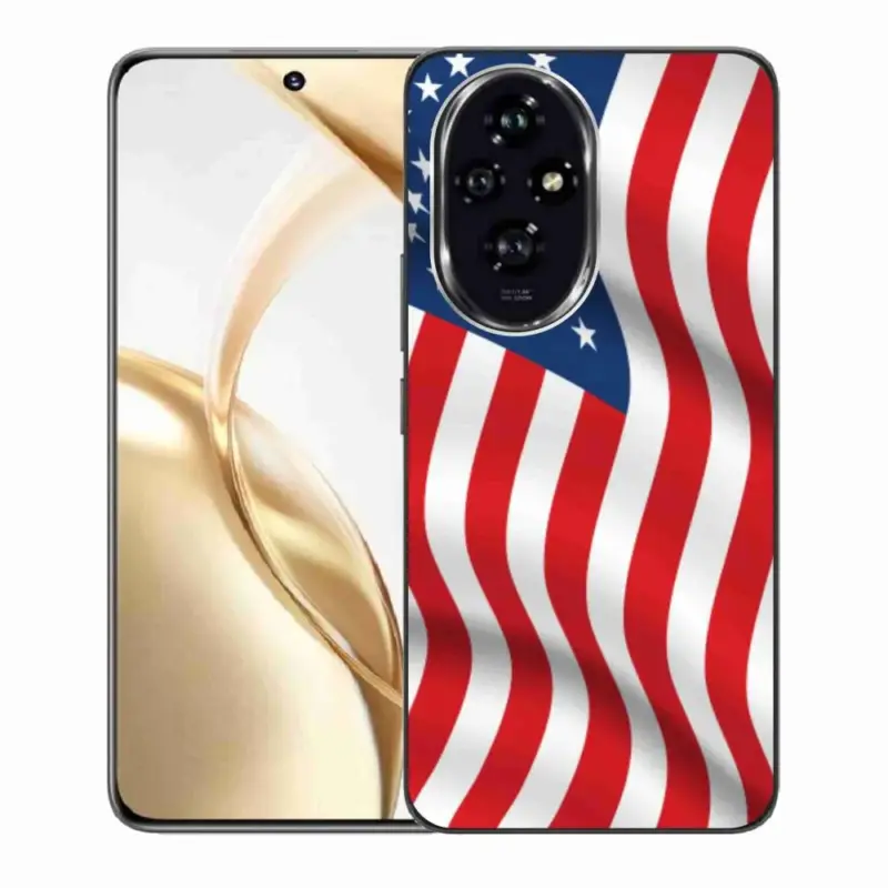 Gelový kryt mmCase na Honor 200 5G - USA vlajka Vysoce Kvalitní