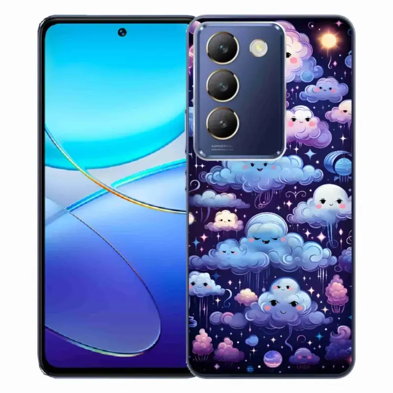 Gelový kryt mmCase na Vivo V40 SE 4G/5G - mráčky Super Cena