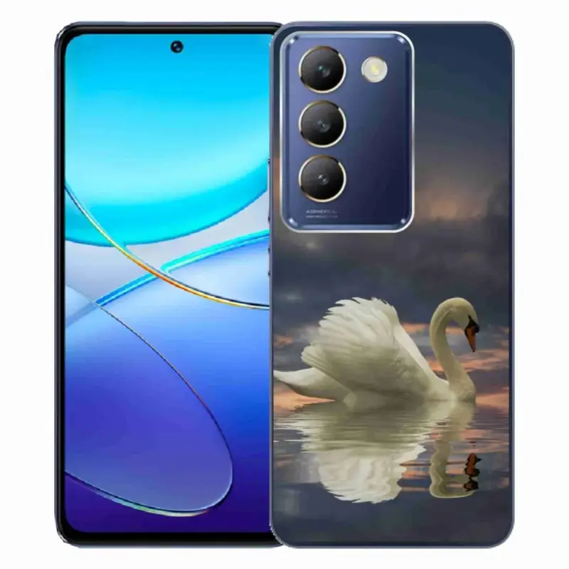 Vrácení Zdarma Gelový kryt mmCase na Vivo V40 SE 4G/5G - labuť