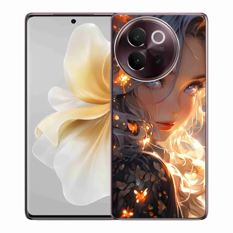 Speciální Cena Gelový kryt mmCase na Vivo V40 Lite 5G - dívka a motýli