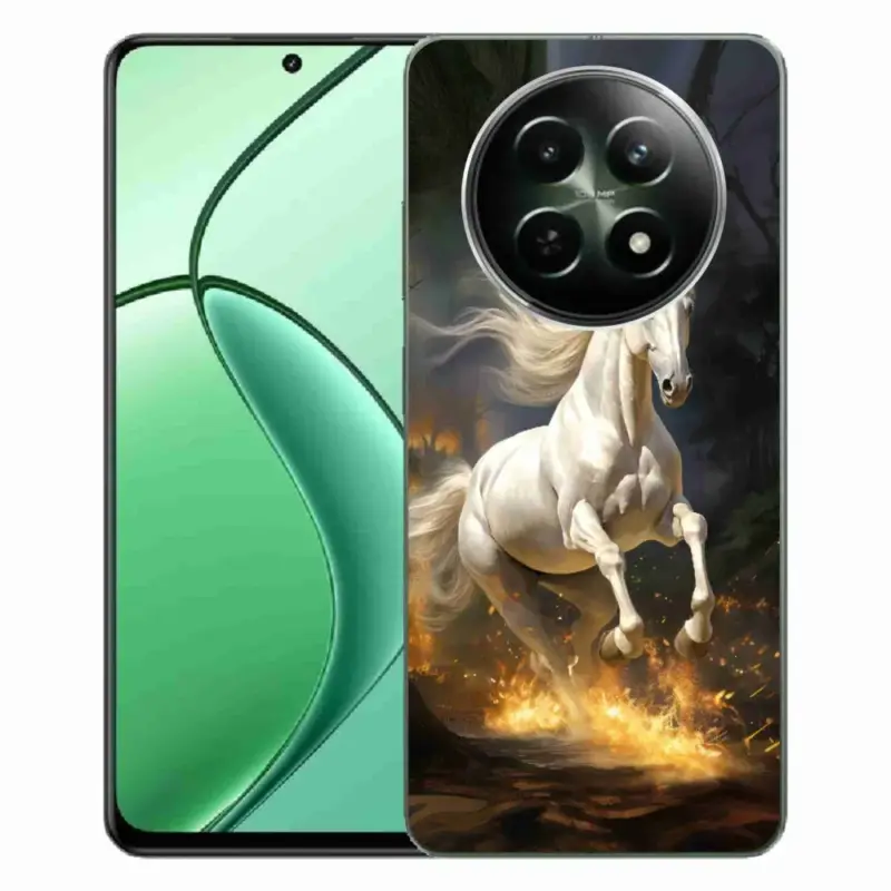 Omezená Nabídka Gelový kryt mmCase na Realme 12 5G/12x 5G - bílý kůň 2