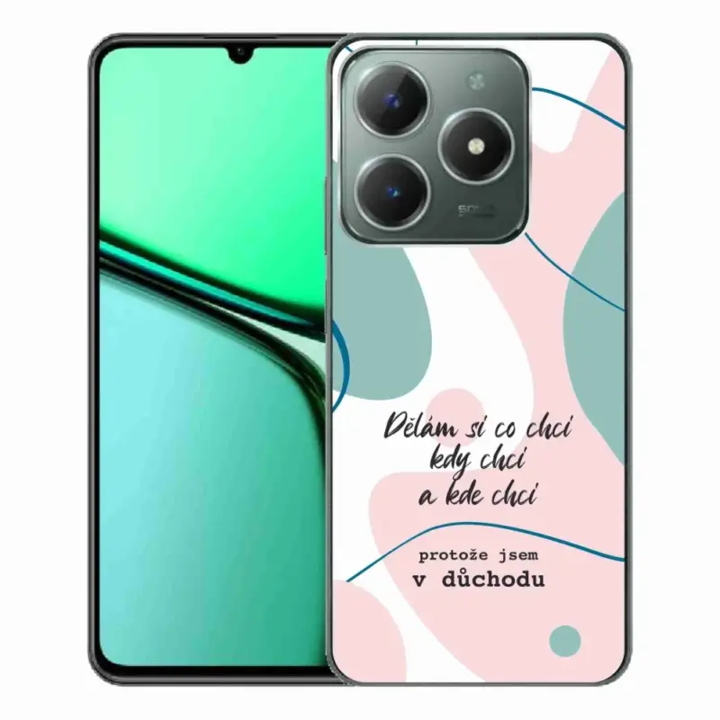 Gelový kryt mmCase na Realme C61 - vtipný text 10 bílé pozadí Pouze Dnes