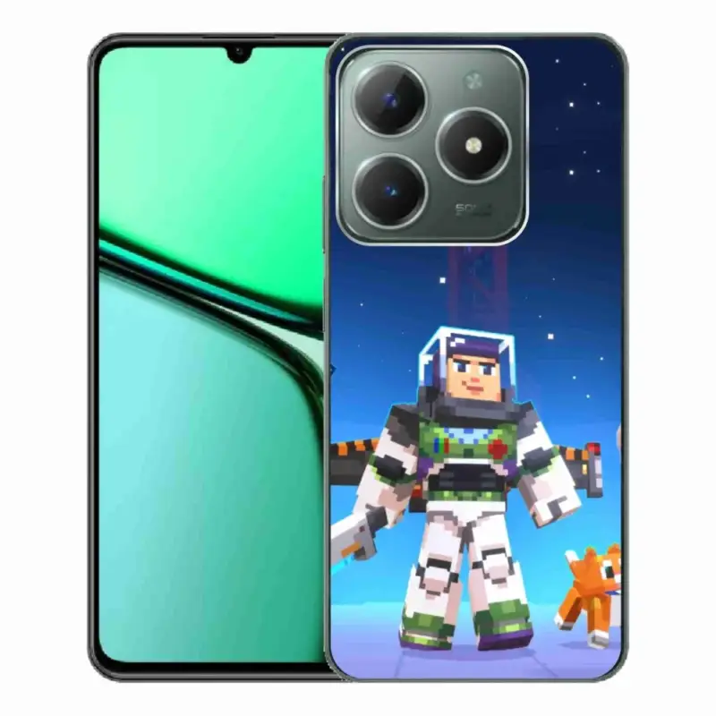 Gelový kryt mmCase na Realme C61 - minecraft 2 Vysoce Kvalitní